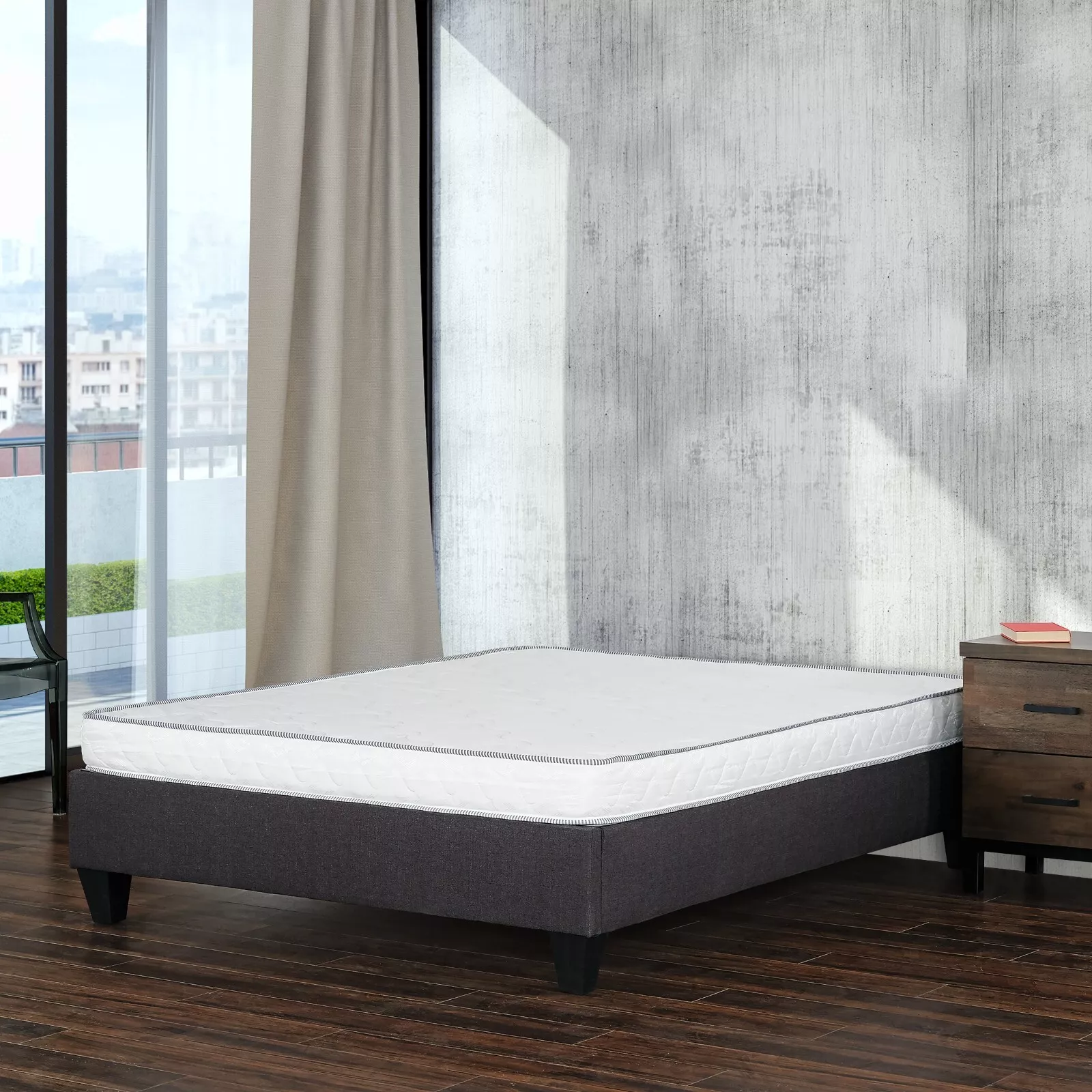 Reversible Foam Mattress, Soft 6 in. Full Size Mattress in a Box, Pressure Relief Double Sided Mattress