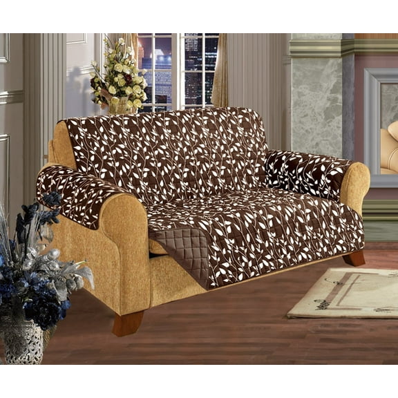 Reversible Furniture Protector/Slipcover Love Seat Chocolate Brown