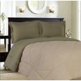 Reversible Goose Down Alternative 3 Piece Comforter and Sham Set