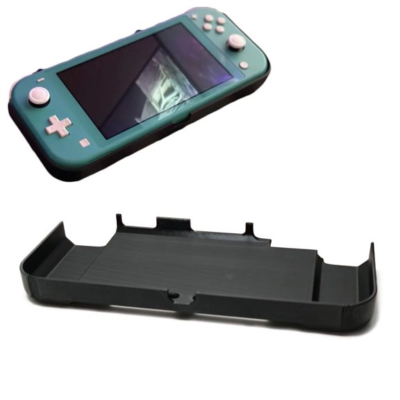 Reversible Grip Case for Switch Lite Game Console, Ergonomic Shock-Absorption Anti-Scratch Protective PLA+ Back Shell Case Cover Accessories for Switch Lite Console