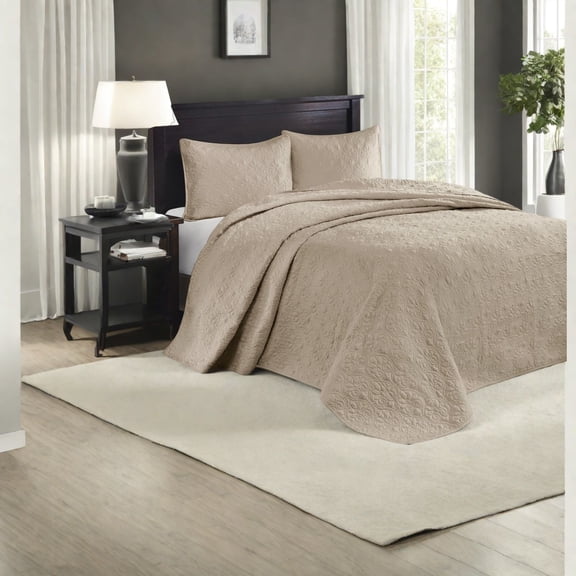 Reversible Khaki Bedding Sets Cotton Material CottageInspired Style Perfect for All Seasons