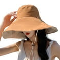 thumbnail image 1 of Reversible Large Bucket Hats for Woman Foldable Sunhat UV Sun Protection Wide Brim Sun Hat Summer Beach Cap Sunshade Hats for women, 1 of 5