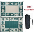 thumbnail image 1 of Reversible Mats 9' x12' RV Patio Garden Wilderness Mat, Hunter Green/BEIGE, 1 of 5