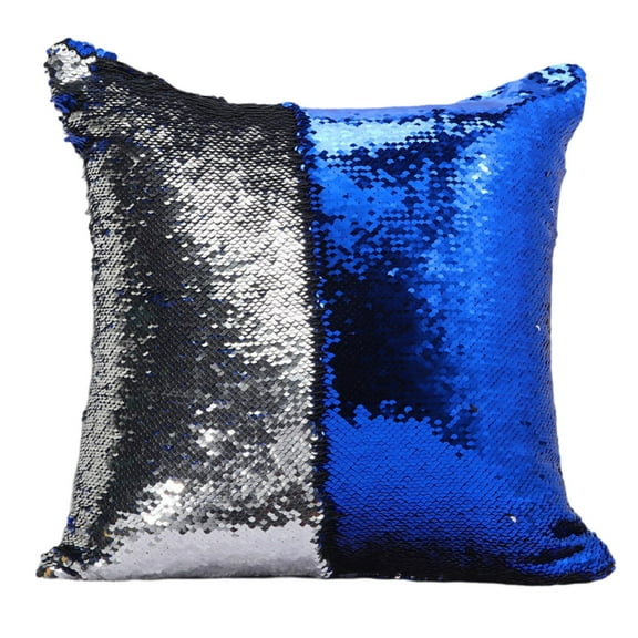 Reversible Mermaid Sequins Satin Pillow Cover Throw Pillow Magical Double Color A