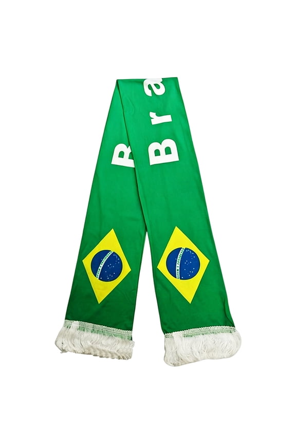 Reversible National Soccer Fan Scarf - Soft Knit Polyester Country Flag Design for Sports,Fan Accessory for Game Day
