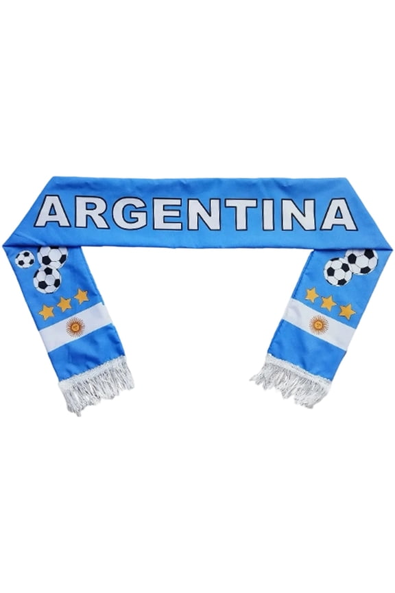 Reversible National Soccer Fan Scarf - Soft Knit Polyester Country Flag Design for Sports,Fan Accessory for Game Day