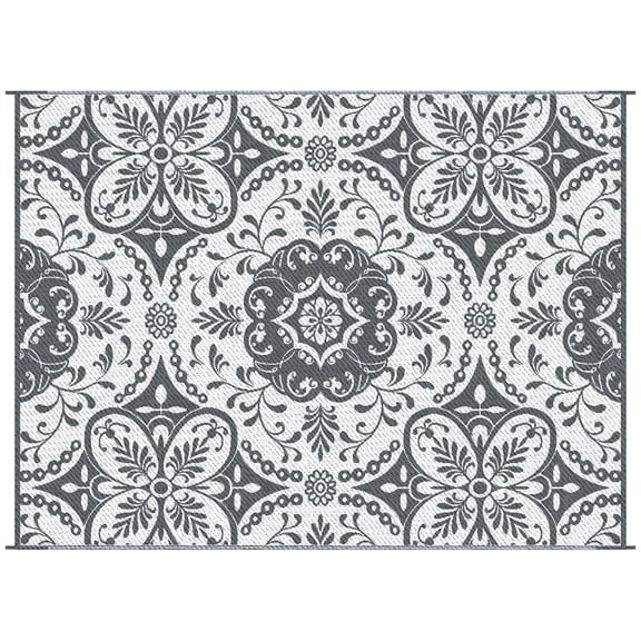 Reversible Outdoor Floor Mat | Perfect for RV, Picnic & Barbeque | Polypropylene Material, Liquid Slides Off | Easy to Maintain