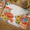 thumbnail image 1 of Reversible Placemats Set of 4 Washable, Kitchen Table Mats Cloth Heat Resistant Place Mats Cotton Table Placemats Farmhouse,Fruit Red Apple, 1 of 6