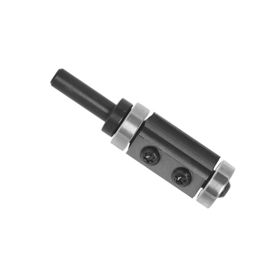 Reversible Plates Flush Cutter 8 mm Shank, Flush Cutter with 2-Sided Interchangeable Carbides Flush Trimming Router Bit