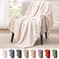 thumbnail image 1 of Reversible Polyester Throw Blanket Soft Breathable Washable Thermal Bed Throw for All Season Use, 1 of 7