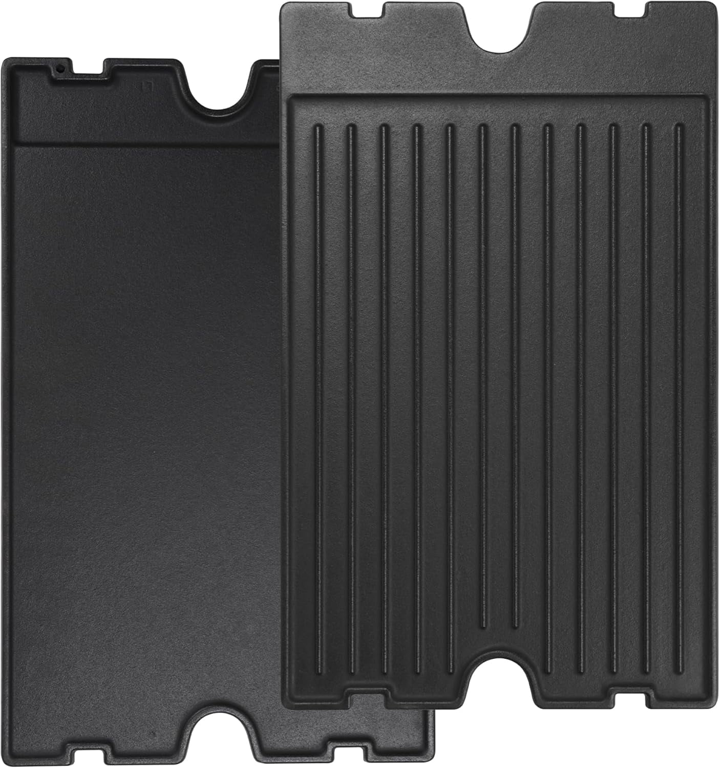 Reversible Pre-Seasoned Cast Iron Griddle, 15” x 12.8”, for Gas Stove, Charcoal, Electric, Propane, and Outdoor Grills