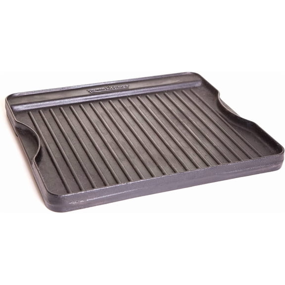 Reversible Pre-Seasoned Cast Iron Griddle, Cooking Surface 14 in. x 16, Black