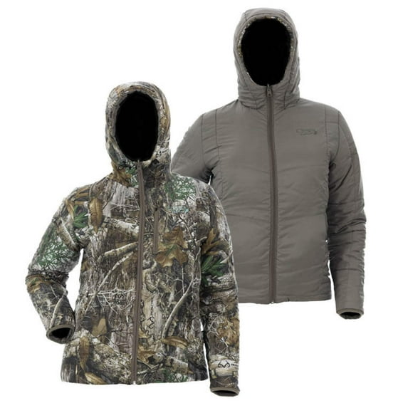 DSG Women's Reversible Puffer Jacket Realtree Edge/Stone XS