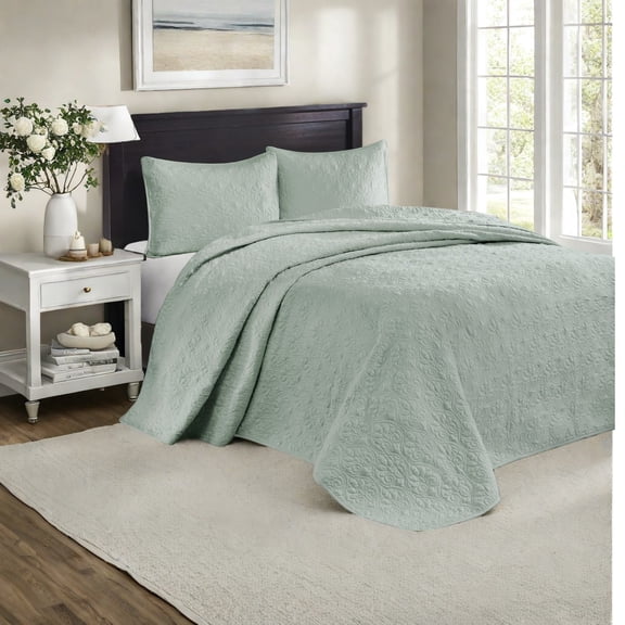 Reversible Queen Bedding Set Cotton Seafoam Design for Cozy Bedrooms