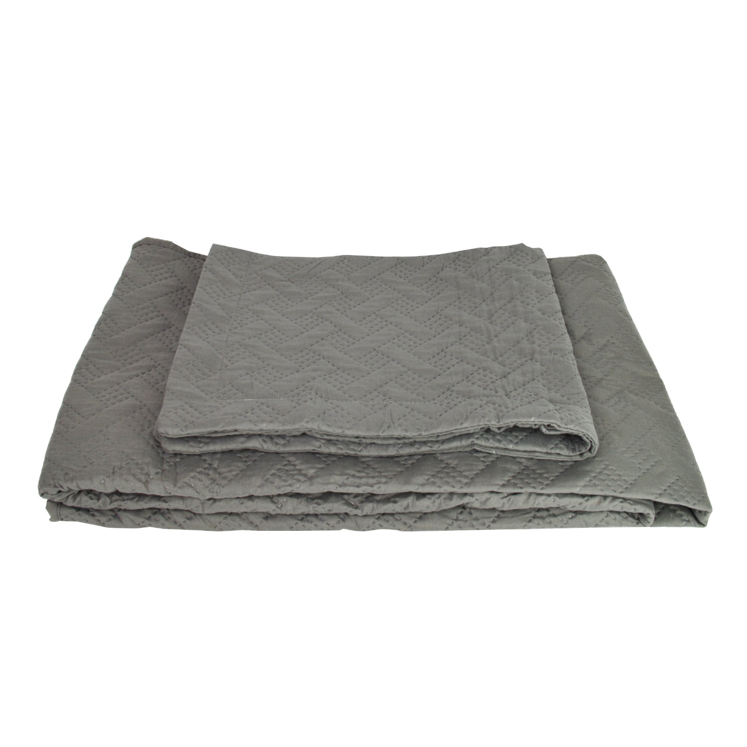 Reversible Quilt Bedspreads Coverlets Quilts Ultra Soft Lightweight Bedding Set, Grey, 2 Piece Twin