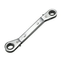 Reversible Ratcheting Wrench,1/2-inch x 9/16-inch Offset Double Box End, CR-V