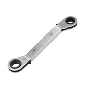 Reversible Ratcheting Wrench, 17mm x 19mm Offset Double Box End, CR-V