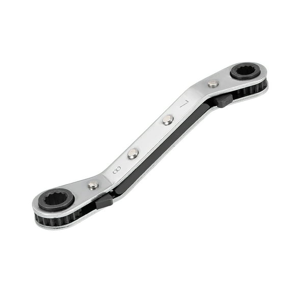Reversible Ratcheting Wrench, 7mm x 8mm Offset Double Box End, CR-V
