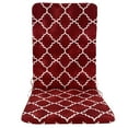 thumbnail image 1 of Reversible Rocker Cushion 45x108cm Indoor Outdoor - High Back Pad with Foam Fill 7 Pattern Options Weather Resistant Polyester,45*108*3cm - Red Geometry, 1 of 3