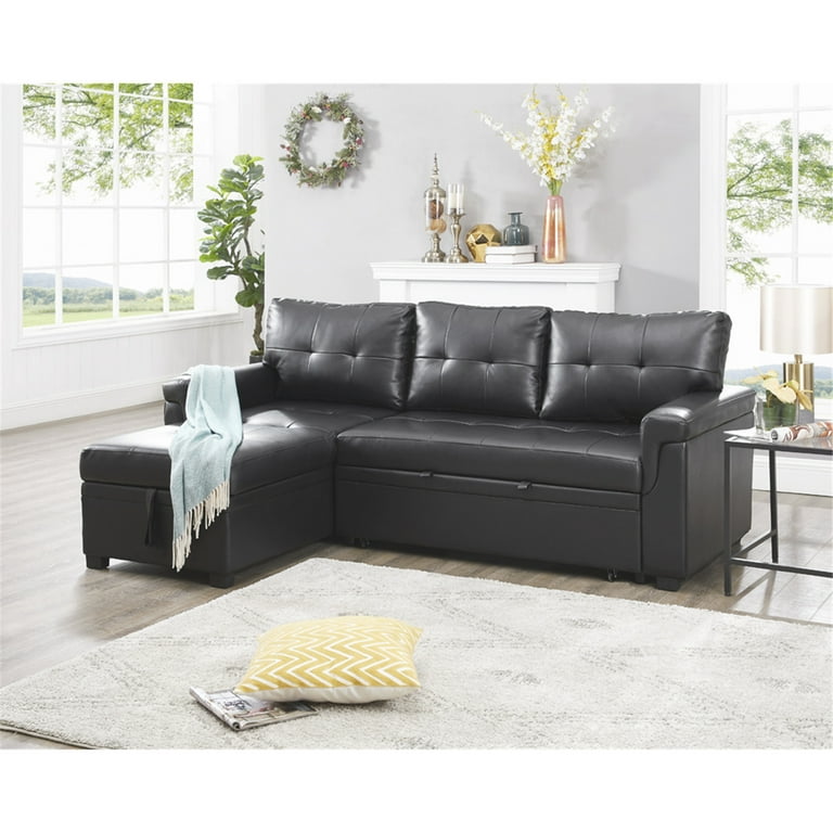 Reversible Sectional Sofa Couch Modern