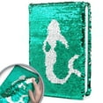 thumbnail image 1 of Reversible Sequin Notebook for People, 8.5x5.5in 160 Lined Pages Journal Intime Pour Fille Magic Mermaid Flip Sequin Diary for Writing Drawing Gifts, 1 of 4
