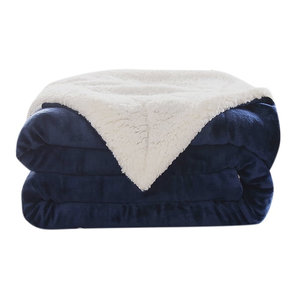 Reversible Sherpa Throw Blanket, Plaid Twin Bed & Couch Blanket - Soft Warm Cozy Checkered Thick Blanket for Home Decor and Gifts