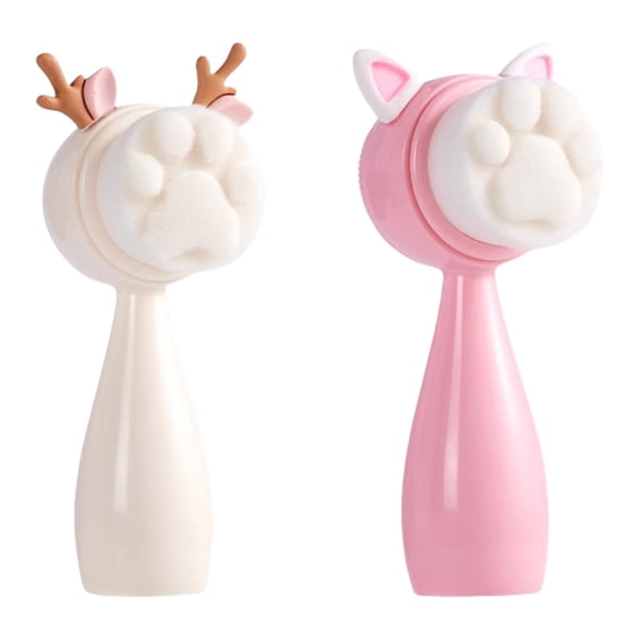 Reversible Skin Exfoliation Brush Double Textured Bristles For Face Cleansing Massage And Gentle Pore Refining