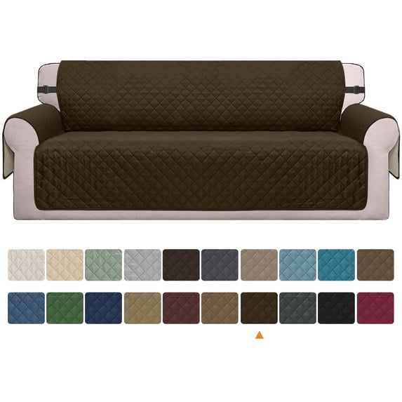 Reversible Sofa Cover Machine Washable Couch Cover Water Resistant Slipcover Non Slip Furniture Protector for Dogs, Children, Pets, Oversized Sofa