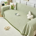 thumbnail image 1 of Reversible Sofa Protector Cover and Bed Sheet Blanket Set, Furniture Slipcover, Decorative Throw Cover, 90x90cm Polyester Fabric Suitable for Cats and Dogs, Green, 1 of 6
