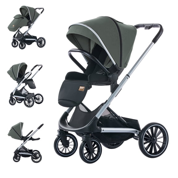 Reversible Stroller High Land Scape Baby Carriage Stroller for Baby Toddler 2in1 Baby Stroller Up to 48lbs