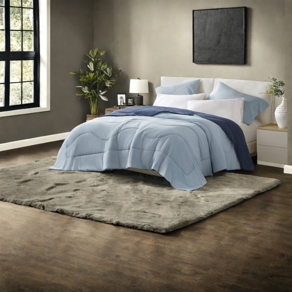 Reversible TENCEL Bedding Set King/Cal King Size Modern Cool Comfort for YearRound Use