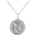 thumbnail image 1 of Reversible Taurus Zodiac Sign Charm Coin Pendant Necklace in Solid Gold (22 Inches), 1 of 4