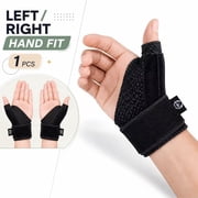 Reversible Thumb Wrist Stabilizer Splint for Blackberry Thumb Brace, Trigger Finger, Pain Relief, Arthritis, Tendonitis, Sprained and Carpal Tunnel Supporting, Lightweight Breathable Left Right Hand