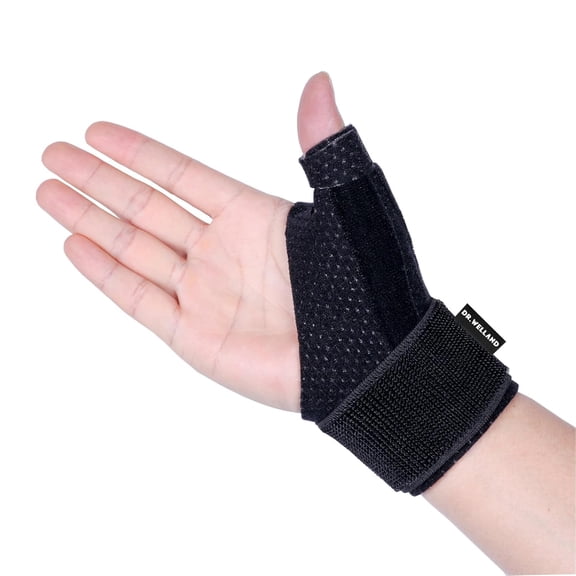 Reversible Thumb & Wrist Stabilizer splint for BlackBerry Thumb, Trigger Finger, Pain Relief, Arthritis, Tendonitis, Sprained and Carpal Tunnel Supporting, Lightweight and Breathable S/M