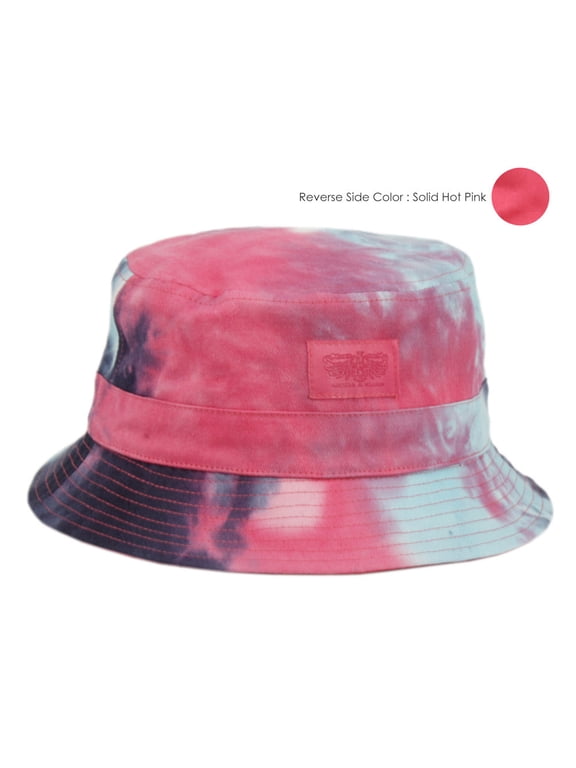 Reversible Tie Dye Cotton Bucket Sun Hat
