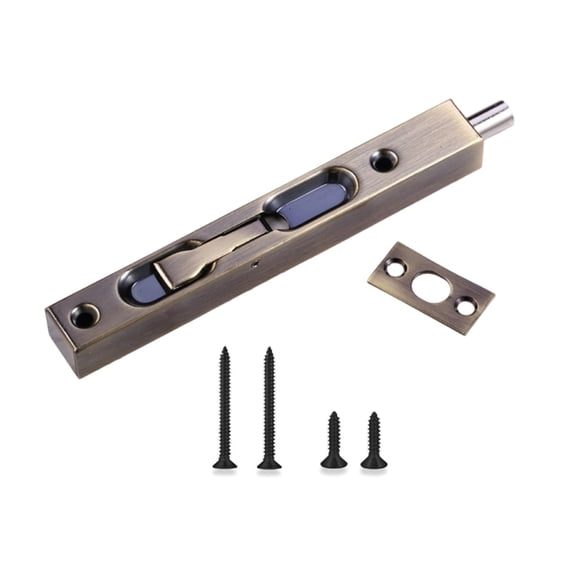 Reversible Turnpiece Flush Bolt Security Lock Not Pry Strong Door Mechanism Upgrades for French Sliding Storms Door