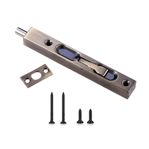 Reversible Turnpiece Flush Bolt Security Lock Not Pry Strong Door Mechanism Upgrades for French Sliding Storms Door