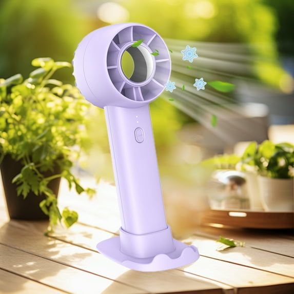 Reversible USB Handheld Fan, 3-Speed Portable Mini Fan, 5000mAh Rechargeable, Foldable Base, Brushless Motor, Compact Cooling for Travel/Office/Bedroom