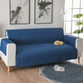 thumbnail image 1 of Reversible Water Resistant Couch Cover for Dogs Cats with Elastic Straps Foam Sticks Furniture Protector Sofa Slipcover(Navy), 1 of 5