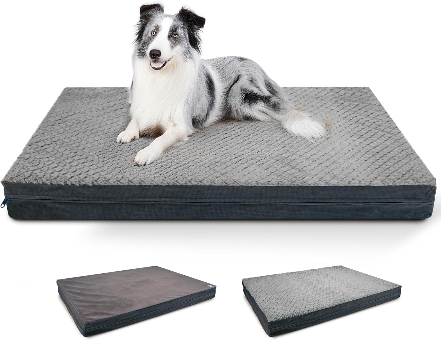 Reversible Waterproof Orthopedic Dog Beds for Extra Large Dogs, XLarge ... - Heavy Duty Foam Dog Bed With Removable Cover