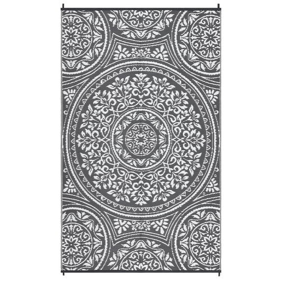 Reversible Waterproof Outdoor Area Rug 8*10 & 9*12 & 9*18 ft – UV & mark Resistant Patio Carpet – Durable All-Season Garden Mat for Porch, Deck