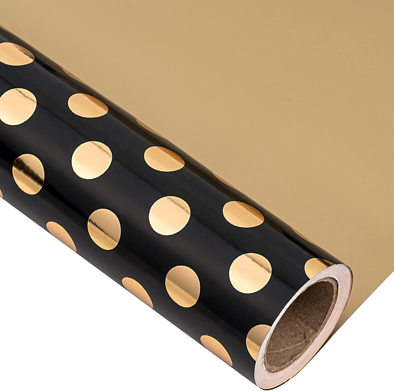 Reversible Gift Wrapping Paper, Black and Gold Foil (30 In x 16 Ft, 3  Rolls), PACK - Fred Meyer