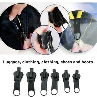 Zipper Pull, Set of 4, Replacement Zipper Puller, Fix Zipper Repair Kit for  Repairing Coats ,Jackets , Metal Plastic and Nylon Coil Zippers. 