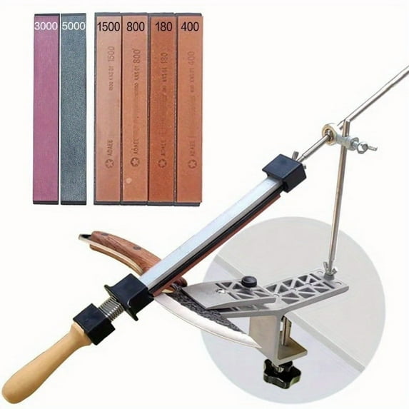 Reversible fixed angle sharpener fixed direction sharpener kitchen grinding system honing diamond grinder woodworking tool