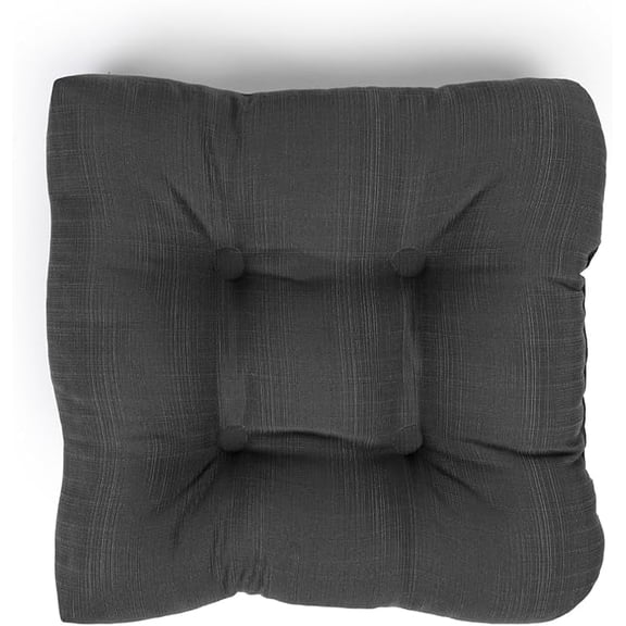 Reversible seat cushion with hand made ring stitch, Filled with white virgin polyester fiber.