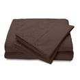 thumbnail image 1 of Reversifi Embroidered Bed Sheets Set Soft Brushed Microfiber King, Chestnut Brown, 1 of 2