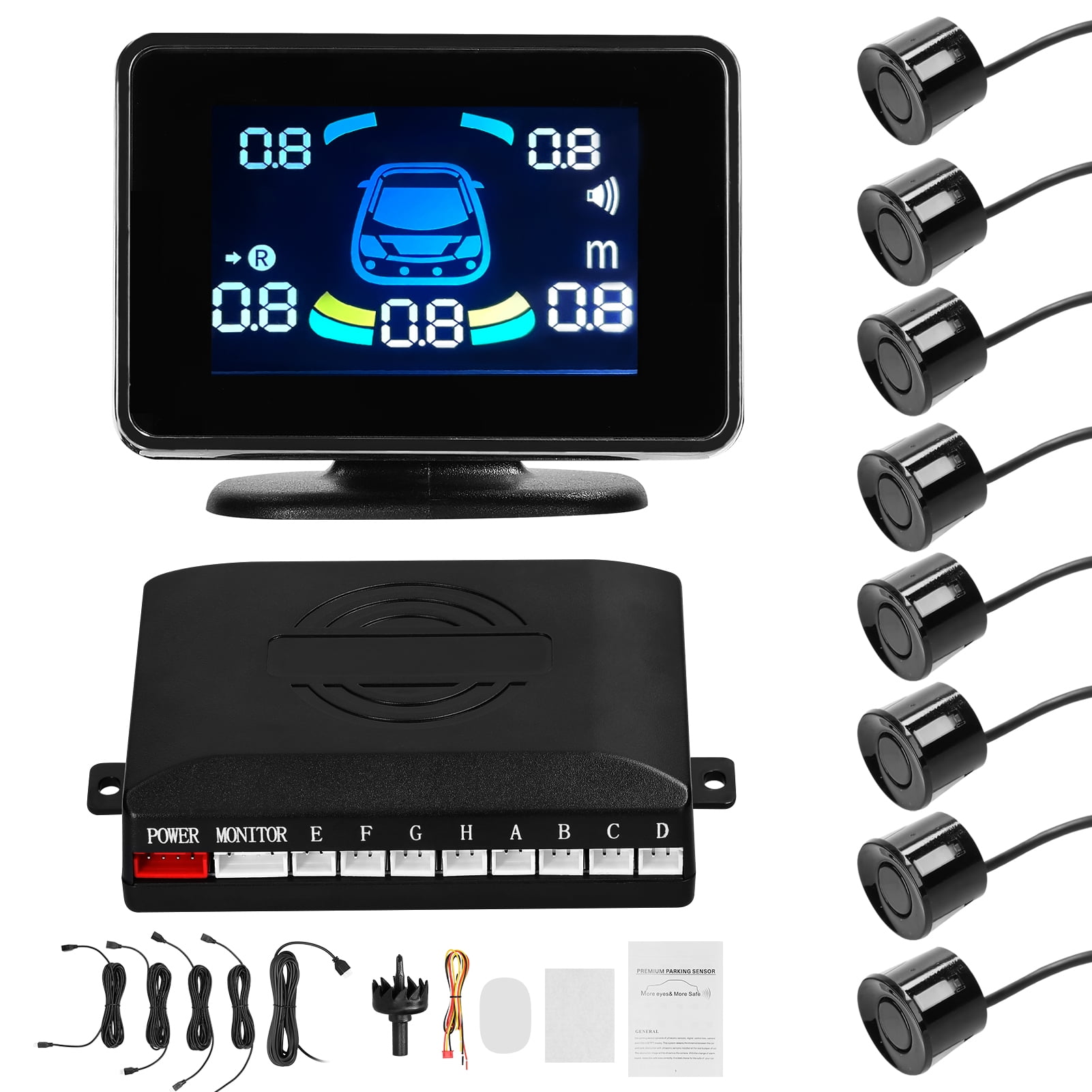 Reversing Radar Car Parking Sensor Reversing Radars System Front & Rear