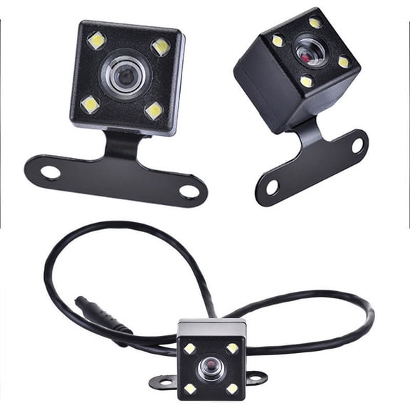 Reversing image 5 Pin driving HD night vision 4-lamp full-color waterproof reversing lens car reversing camera