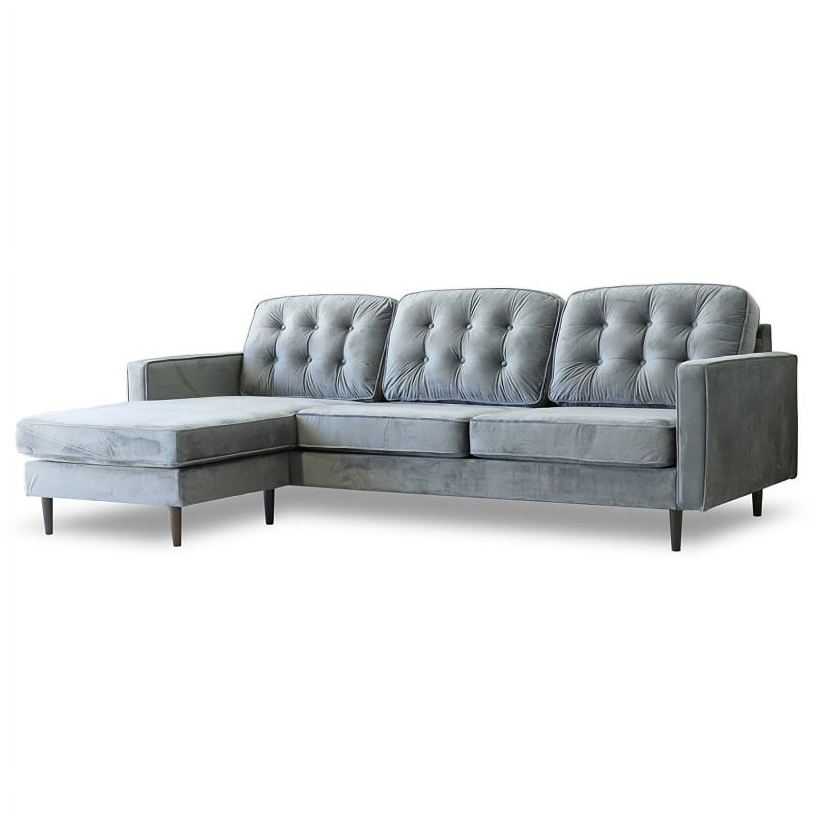 Sofa Chaise Longue HELA Reversible Mink 4 Plazas 265x150 CM Tanuk