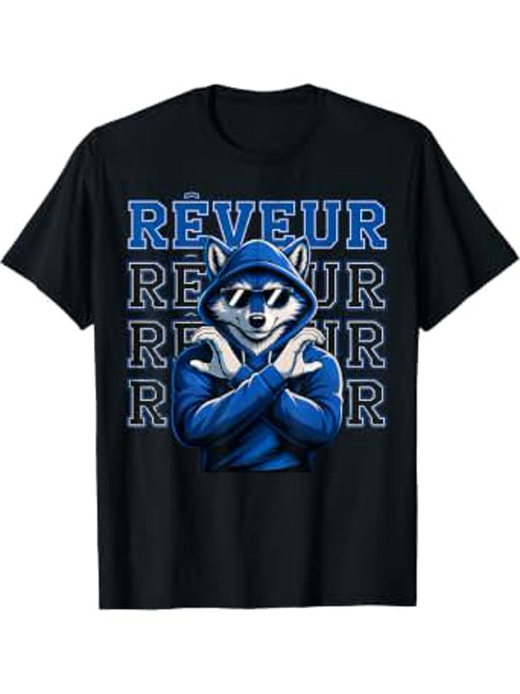 Reveur House of Dreamers School Spirit Vintage Blue Wolf T-Shirt
